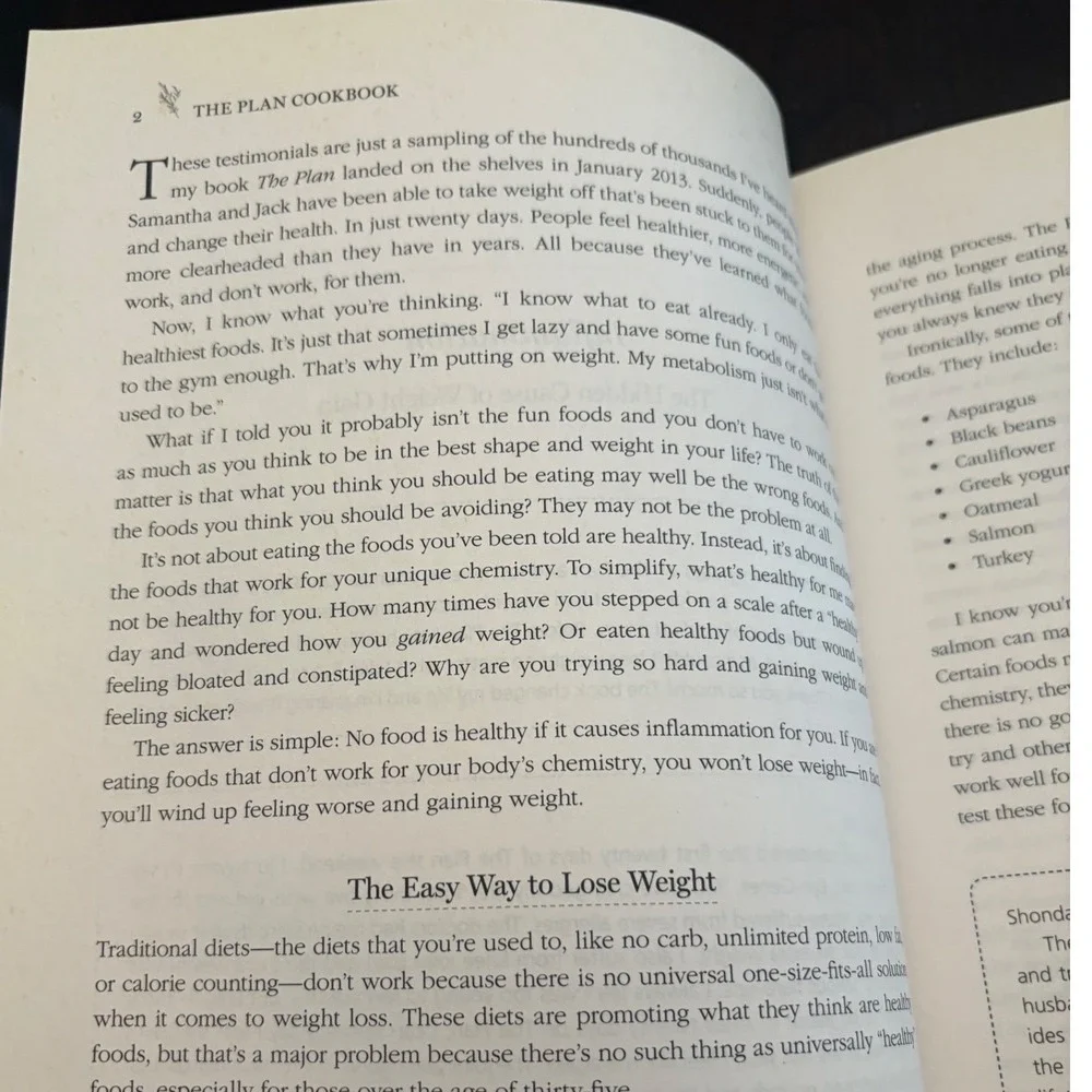 The Plan Cookbook Lyn-Genet‎ Recitas Anti-Inflammatory Recipes Weight Loss